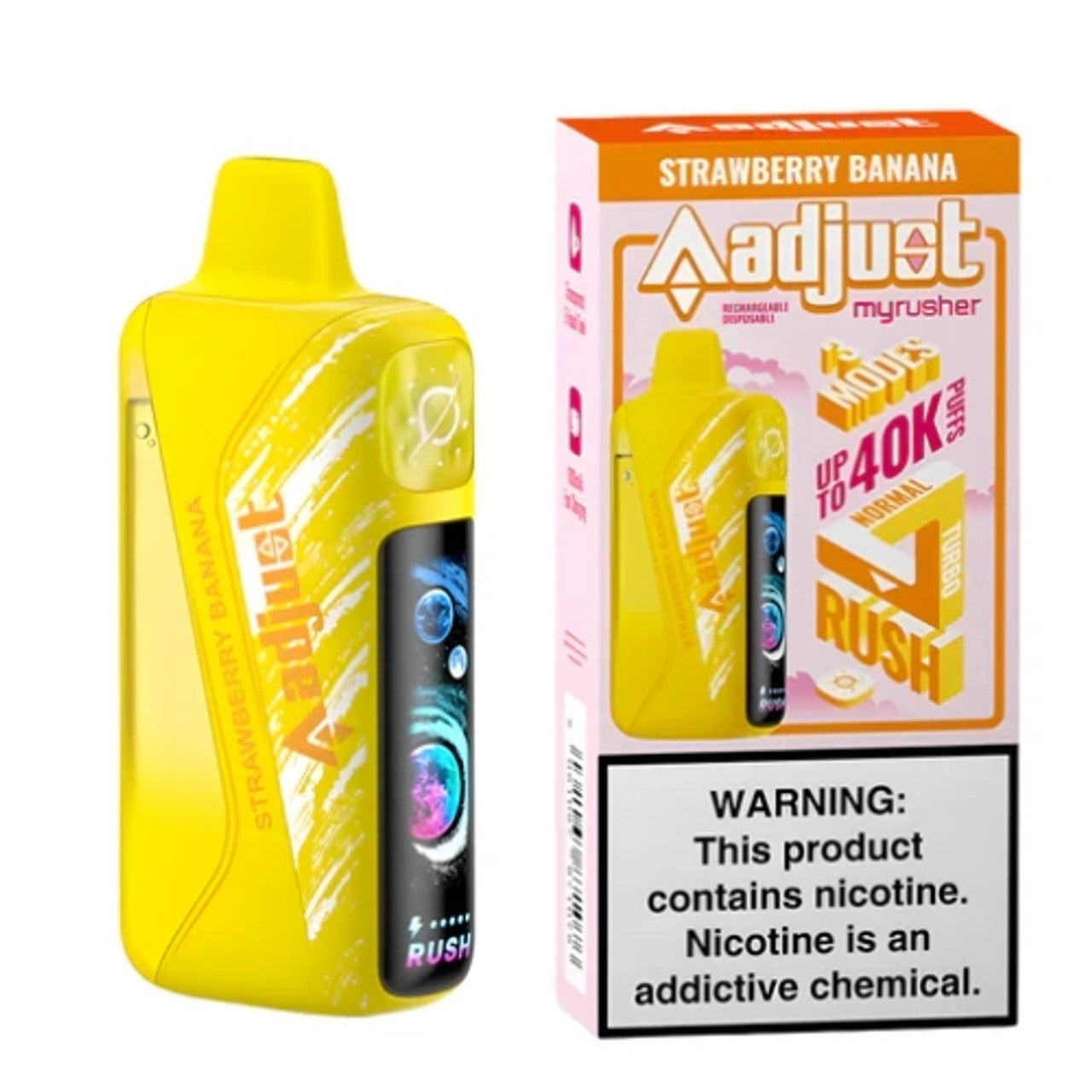 Adjust MyRusher 40K Vape banana only vapez