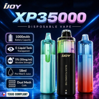 iJoy XP35K Disposable Vape 35000 Puffs Rechargeable Device with Dual Mesh Coil Technology